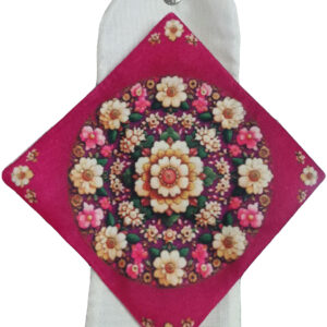 سجاده کیفی مخمل زرشکی دخترانه