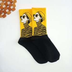 جوراب طرح Lady Stripes